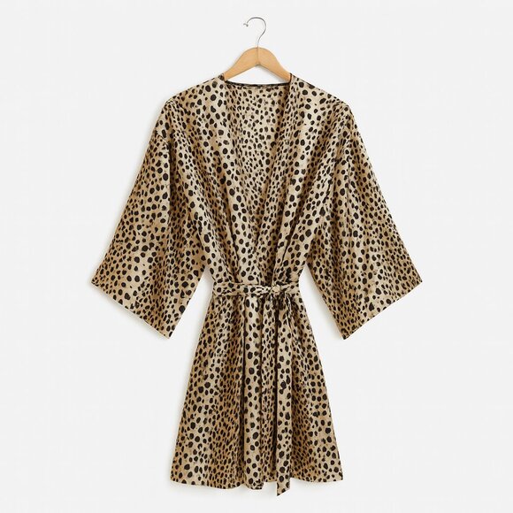 VINTAGE | Jessica Intimates Cheetah Print Duster Robe – Women’s Medium - Picture 1 of 7